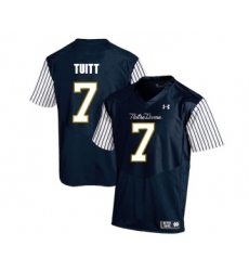 Notre Dame Fighting Irish 7 Stephon Tuitt Navy College Football Jersey