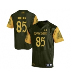 Notre Dame Fighting Irish 85 Troy Niklas Olive Green College Football Jersey