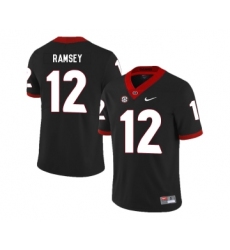 Georgia Bulldogs 12 Brice Ramsey Black Nike College Football Jersey