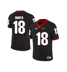 Georgia Bulldogs 18 Isaac Nauta Black College Football Jersey