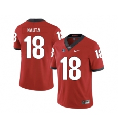 Georgia Bulldogs 18 Isaac Nauta Red Nike College Football Jersey