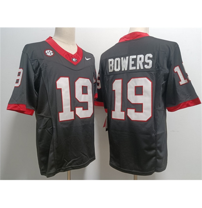 Georgia Bulldogs #19 Brock Bowers Black Stitched Jersey