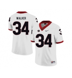 Georgia Bulldogs 34 Herchel Walker White Nike College Football Jersey