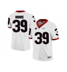 Georgia Bulldogs 39 Corey Moore White College Football Jersey