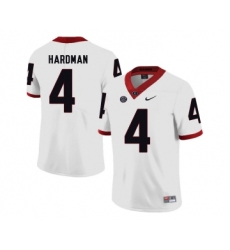 Georgia Bulldogs 4 Mecole Hardman White College Football Jersey