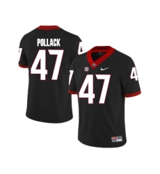 Georgia Bulldogs 47 David Pollack Black College Football Jersey