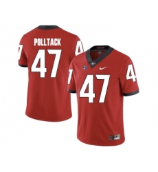 Georgia Bulldogs 47 David Pollack Red College Football Jersey