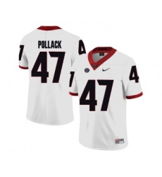 Georgia Bulldogs 47 David Pollack White College Football Jersey