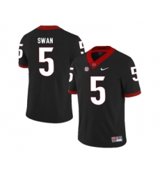 Georgia Bulldogs 5 Damian Swan Black Nike College Football Jersey