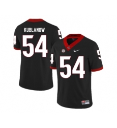 Georgia Bulldogs 54 Brandon Kublanow Black Nike College Football Jersey