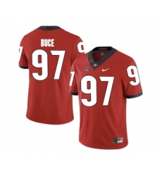 Georgia Bulldogs 97 Brooks Buce Red College Football Jersey