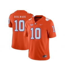 Clemson Tigers 10 Ben Boulware Orange Nike College Football Jersey