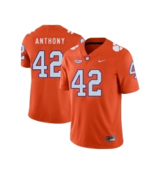 Clemson Tigers 42 Stephone Anthony Orange Nike College Football Jersey