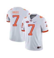 Clemson Tigers 7 Chase Brice White Nike College Football Jersey