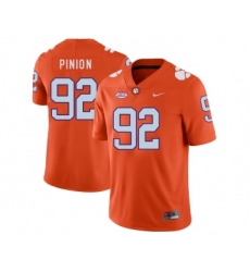 Clemson Tigers 92 Bradley Pinion Orange Nike College Football Jersey