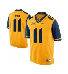 West Virginia Mountaineers 11 Kevin White Gold College Football Jersey