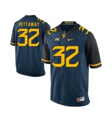 West Virginia Mountaineers 32 Martell Pettaway Navy College Football Jersey