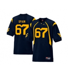 West Virginia Mountaineers 67 Quinton Spain Navy College Football Jersey