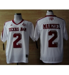 Texas A&M Aggies 2 Johnny Manziel White Jerseys