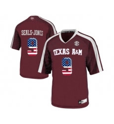 Texas A&M Aggies 9 Ricky Seals Jones Red College Football Jersey