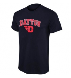 Dayton Flyers Mid Size Arch Over Logo T-Shirt Navy Blue