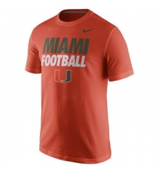Miami Hurricanes Nike Practice T-Shirt Orange