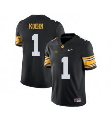 Iowa Hawkeyes 1 Marshall Koehn Black College Football Jersey