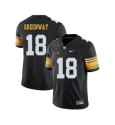 Iowa Hawkeyes 18 Chad Greenway Black College Football Jersey