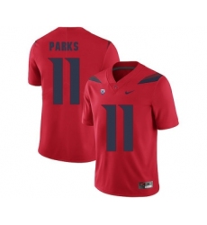 Arizona Wildcats 11 Will Parks Red College Football Jersey