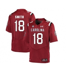 South Carolina Gamecocks 18 OrTre Smith Red College Football Jersey