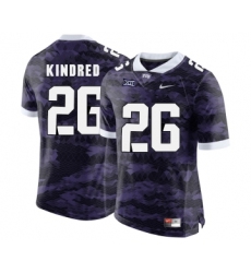 TCU Horned Frogs 26 Derrick Kindred Purple College Football Limited Jersey