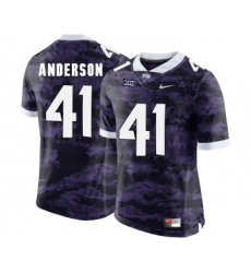 TCU Horned Frogs 41 Jonathan Anderson Purple College Football Limited Jersey