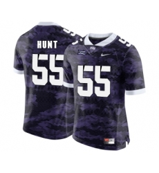 TCU Horned Frogs 55 Joey Hunt Purple College Football Limited Jersey