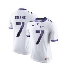 TCU Horned Frogs 7 Arico Evans White College Football Jersey