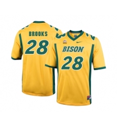 North Dakota State Bison 28 Ty Brooks Gold College Football Jersey