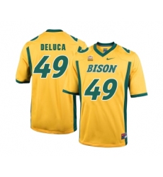 North Dakota State Bison 49 Nick Deluca Gold College Football Jersey