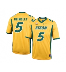 North Dakota State Bison 5 Robbie Grimsley Gold College Football Jersey