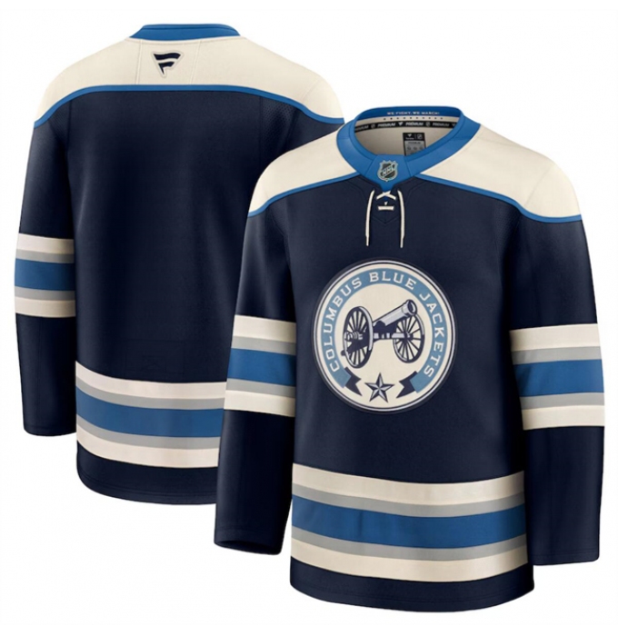 Men's Columbus Blue Jackets Navy 2024-25 Alternate Stitched Hockey Jersey