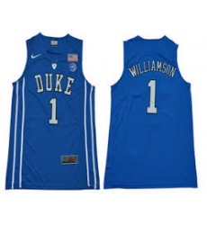 Duke Blue Devils #1 Zion Williamson Royal Blue Basketball Elite Stitched NCAA Jersey