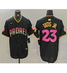 Men's San Diego Padres #23 Fernando Tatis Jr Black 20th Anniversary Cool Base Stitched Jersey