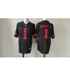 Men's San Francisco 49ers #1 Deebo Samuel Black Vapor Untouchable Limited Football Stitched Jersey