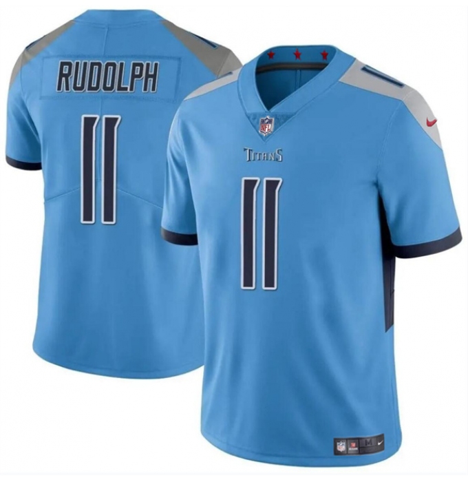 Men's Tennessee Titans #11 Mason Rudolph Blue Vapor Limited Football Stitched Jersey