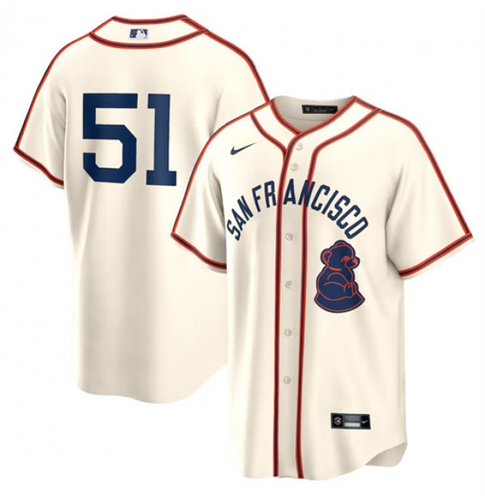 Men's San Francisco Giants #51 Jung Hoo Lee Cream 2024 Rickwood Classic Stitched Baseball Jersey