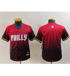 Youth Philadelphia Phillies Blank Red 2024 City Connect Limited Jersey