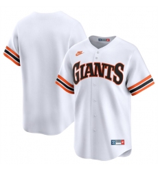 Men's San Francisco Giants Blank White Cooperstown Collection Limited Stitched Baseball Jersey