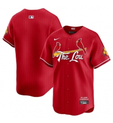 Men's St. Louis Cardinals Blank Red 2024 City Connect Limited Stitched Baseball Jersey