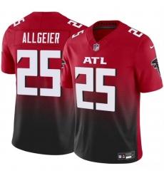 Men's Atlanta Falcons #25 Tyler Allgeier Red Black 2024 F.U.S.E. Vapor Untouchable Limited Football Stitched Jersey