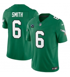 Men's Philadelphia Eagles #6 DeVonta Smith Green 2023 F.U.S.E. With 1-Star C Vapor Vapor Untouchable Limited Football Stitched Jersey