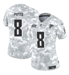 Women's Atlanta Falcons #8 Kyle Pitts 2024 F.U.S.E Arctic Camo Salute To Service Limited Stitched Football Jersey(Run Small)