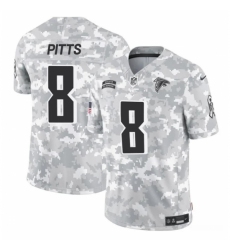 Youth Atlanta Falcons #8 Kyle Pitts 2024 F U S E Arctic Camo Salute To Service Limited Stitched Football Jersey